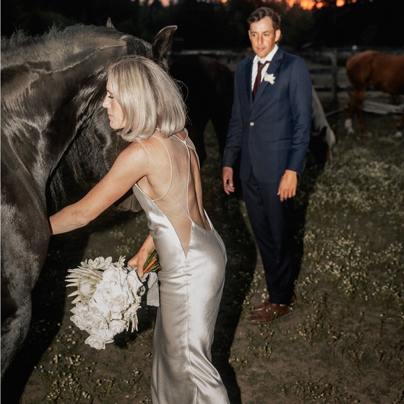 Maison Margiela Hammered Satin Gown size 38 - Picture 11 of 12